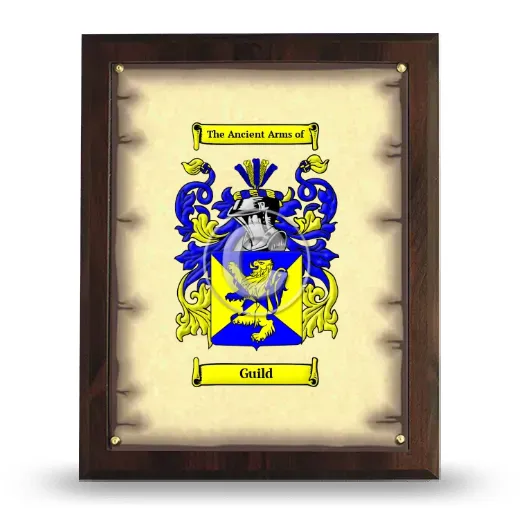 Guild Coat of Arms Plaque
