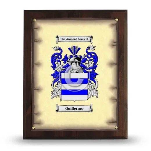 Guillermo Coat of Arms Plaque
