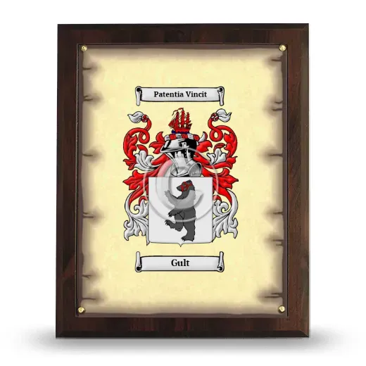 Gult Coat of Arms Plaque