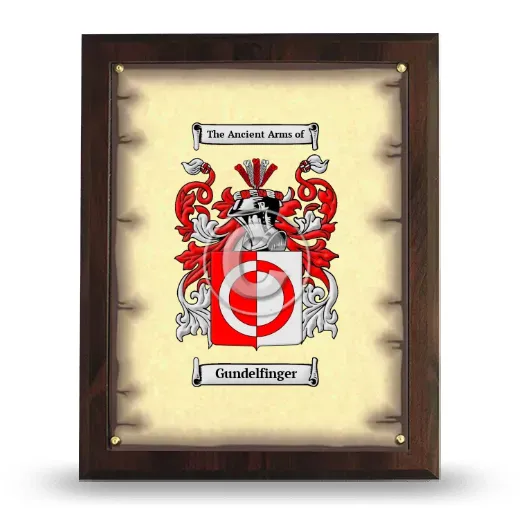 Gundelfinger Coat of Arms Plaque