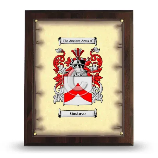 Gustavo Coat of Arms Plaque