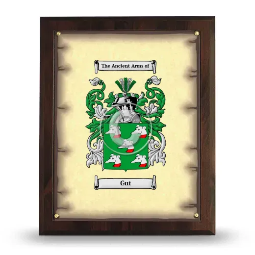Gut Coat of Arms Plaque