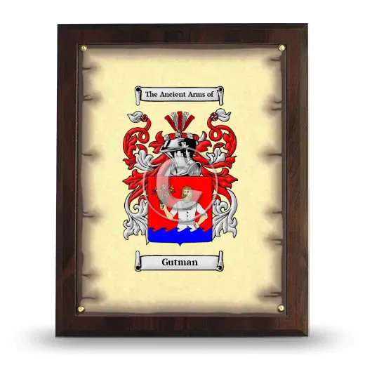 Gutman Coat of Arms Plaque