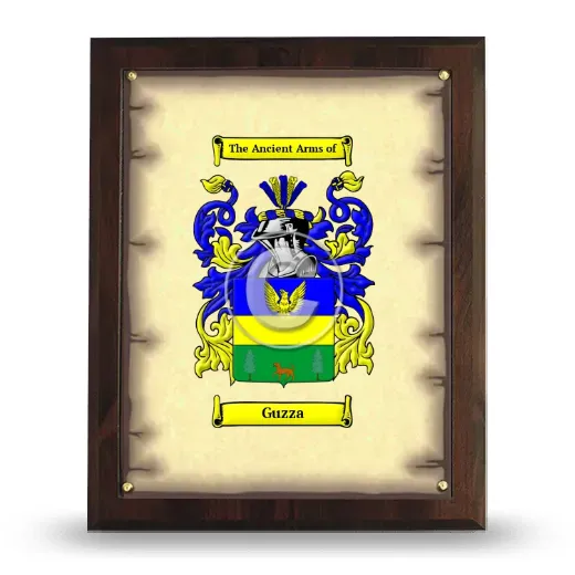 Guzza Coat of Arms Plaque