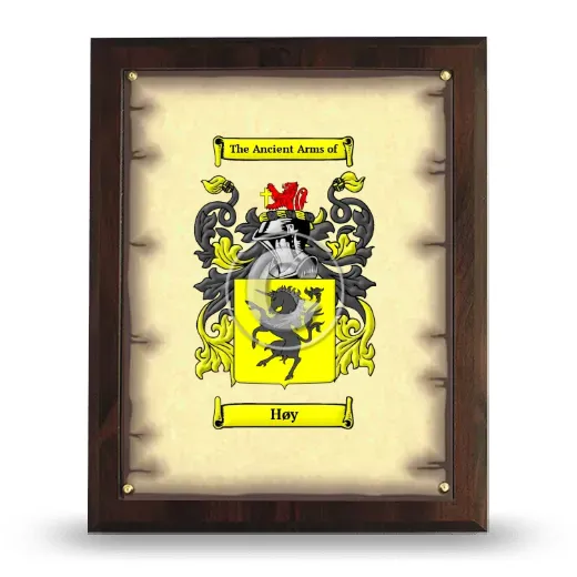 Høy Coat of Arms Plaque