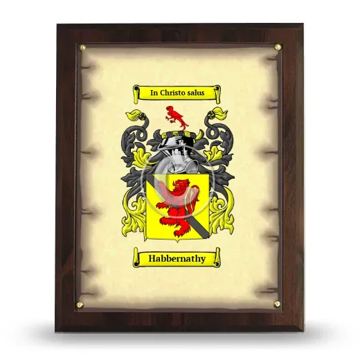 Habbernathy Coat of Arms Plaque
