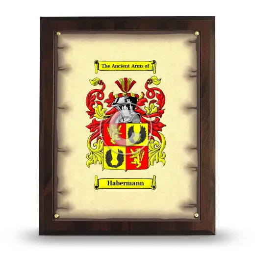 Habermann Coat of Arms Plaque