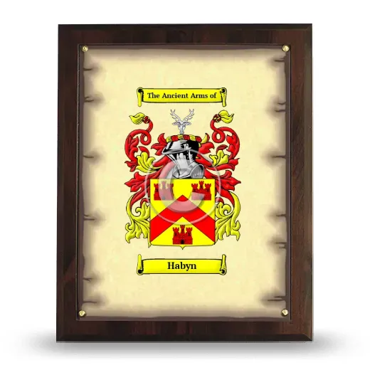 Habyn Coat of Arms Plaque