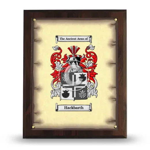 Hackbarth Coat of Arms Plaque