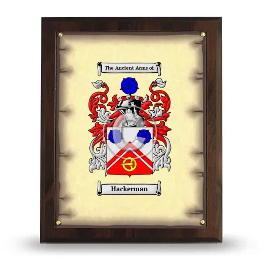 Hackerman Coat of Arms Plaque