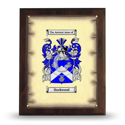 Hackwood Coat of Arms Plaque
