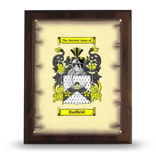 Hadfield Coat of Arms Plaque