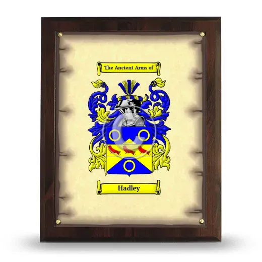 Hadley Coat of Arms Plaque