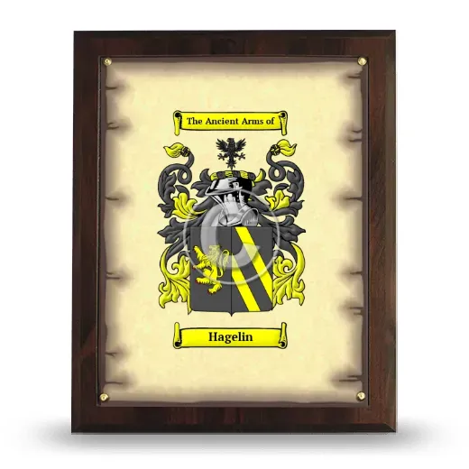 Hagelin Coat of Arms Plaque