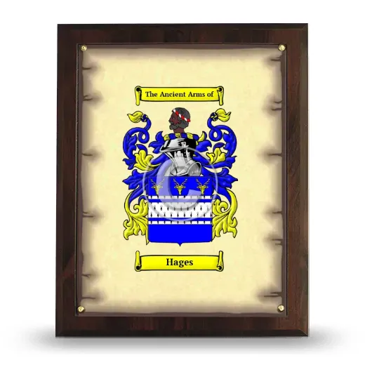 Hages Coat of Arms Plaque