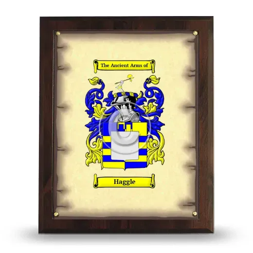 Haggle Coat of Arms Plaque