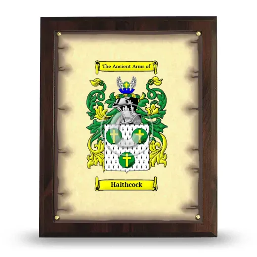 Haithcock Coat of Arms Plaque