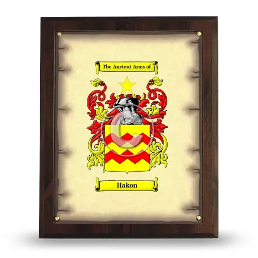 Hakon Coat of Arms Plaque