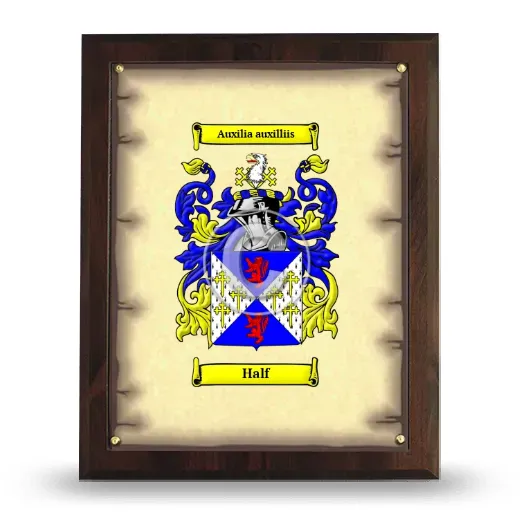 Half Coat of Arms Plaque
