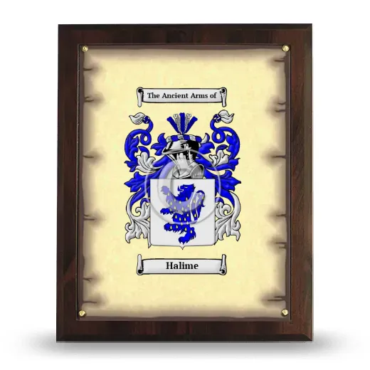 Halime Coat of Arms Plaque
