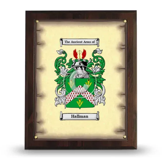 Hallman Coat of Arms Plaque