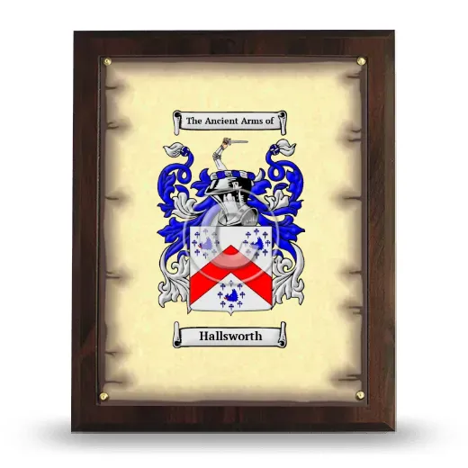 Hallsworth Coat of Arms Plaque