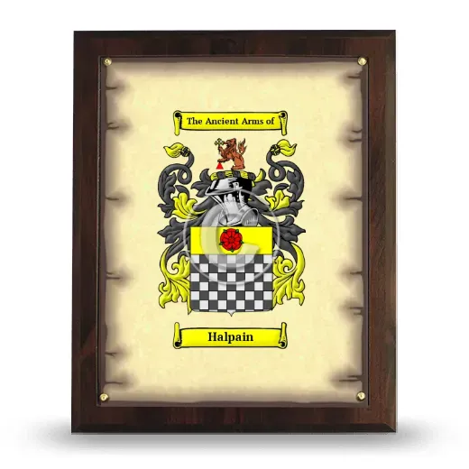 Halpain Coat of Arms Plaque