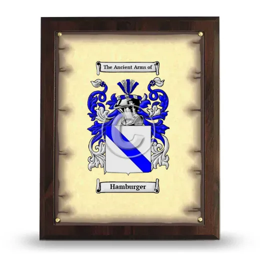 Hamburger Coat of Arms Plaque