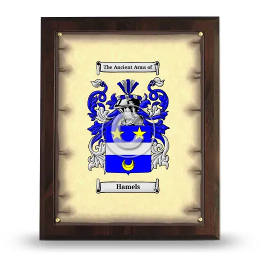 Hamels Coat of Arms Plaque
