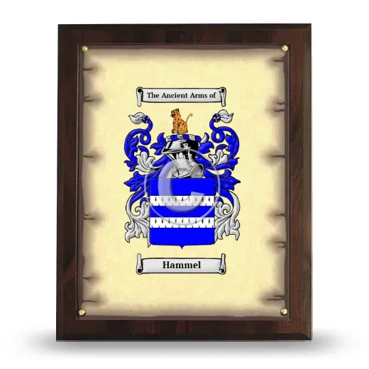 Hammel Coat of Arms Plaque