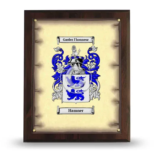 Hamner Coat of Arms Plaque