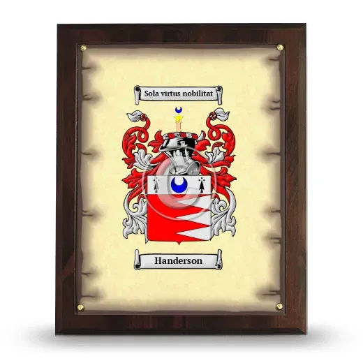 Handerson Coat of Arms Plaque