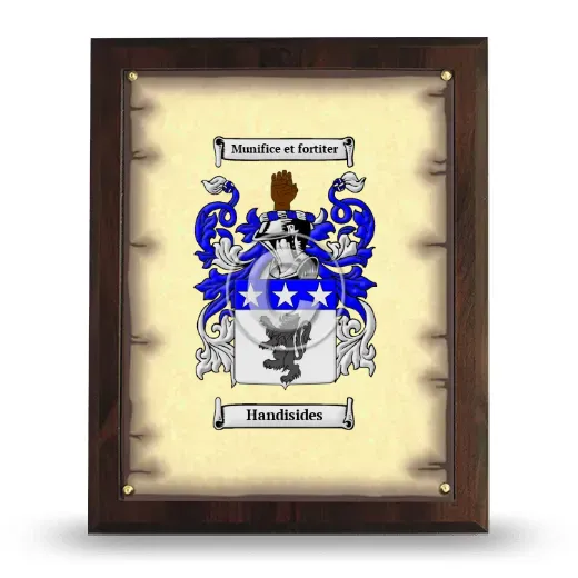 Handisides Coat of Arms Plaque