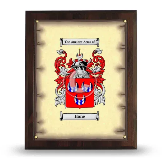 Hane Coat of Arms Plaque