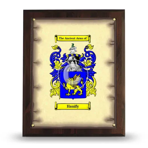 Hanify Coat of Arms Plaque