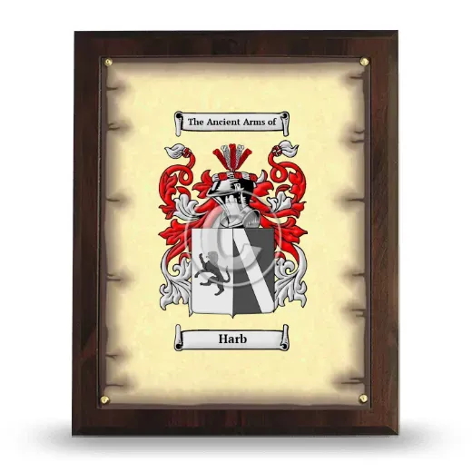 Harb Coat of Arms Plaque