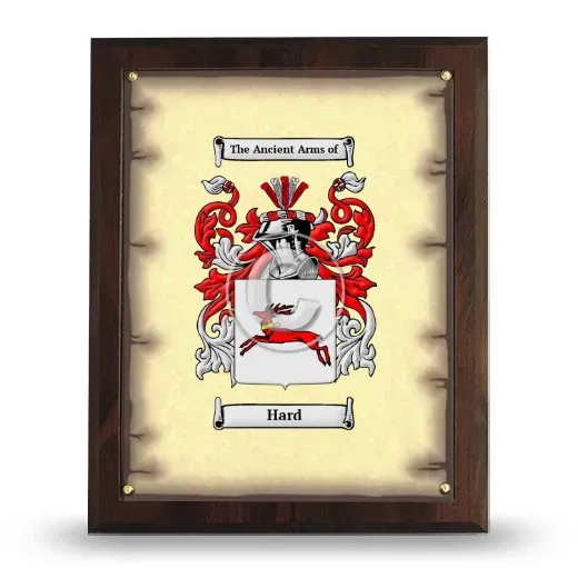 Hard Coat of Arms Plaque