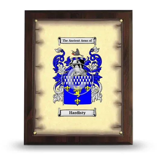 Hardisty Coat of Arms Plaque