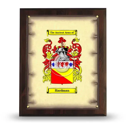 Hardman Coat of Arms Plaque