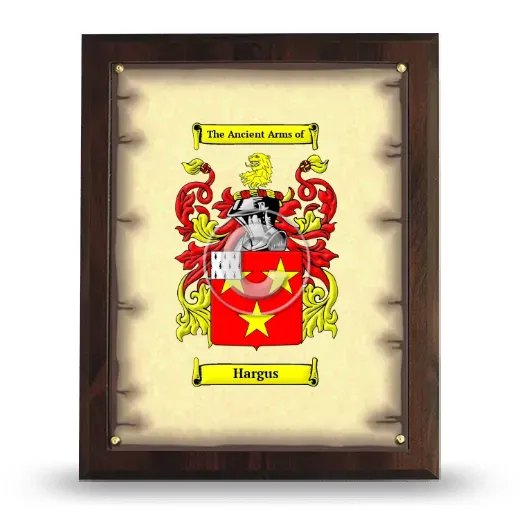 Hargus Coat of Arms Plaque