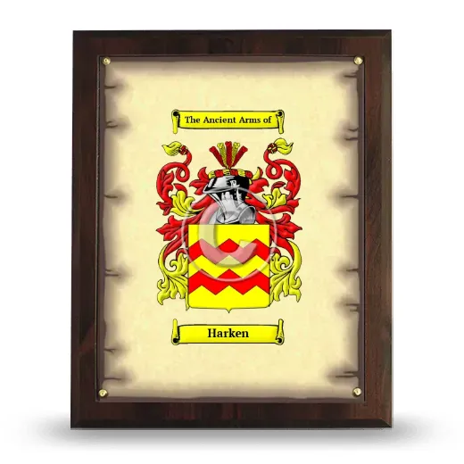 Harken Coat of Arms Plaque