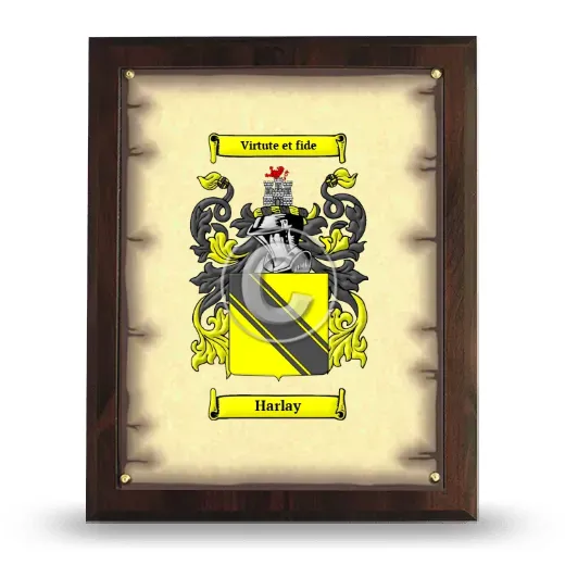 Harlay Coat of Arms Plaque