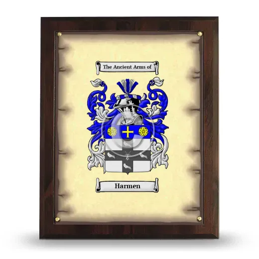 Harmen Coat of Arms Plaque