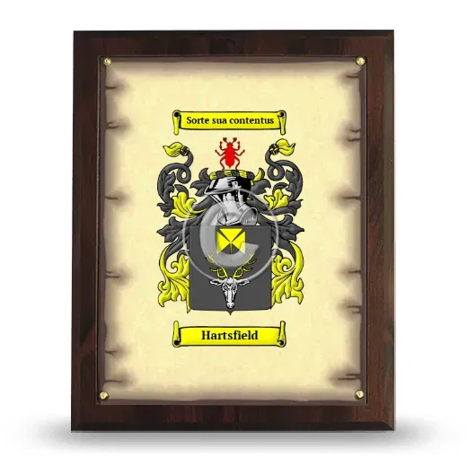 Hartsfield Coat of Arms Plaque