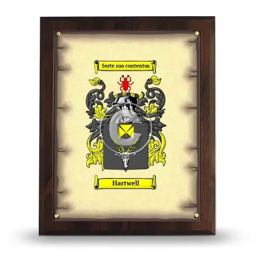 Hartwell Coat of Arms Plaque