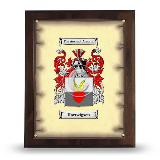 Hartwigsen Coat of Arms Plaque
