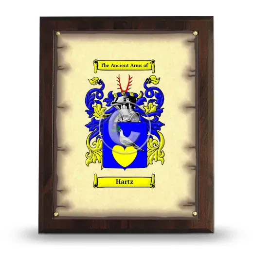 Hartz Coat of Arms Plaque