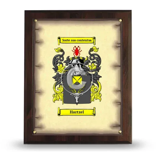 Hartzel Coat of Arms Plaque