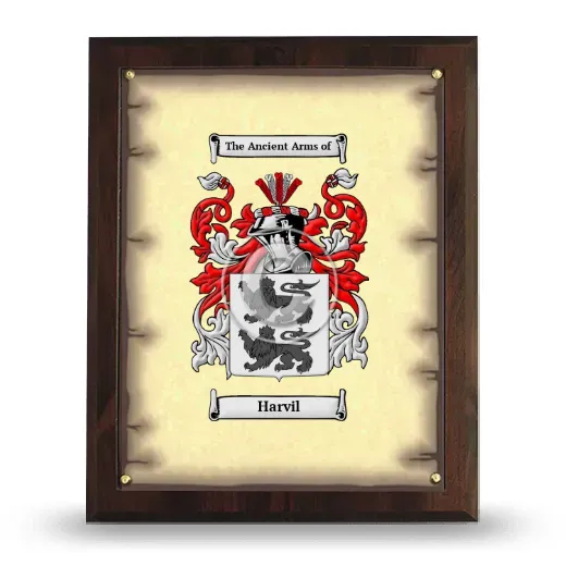 Harvil Coat of Arms Plaque