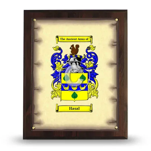 Hasal Coat of Arms Plaque